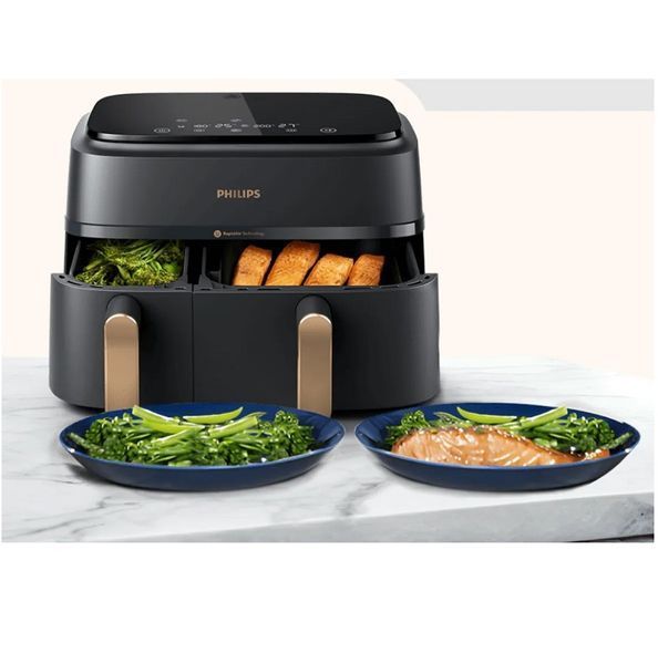 Мультипіч Philips Ovi Dual Basket AirFryer NA352/00 103400 фото