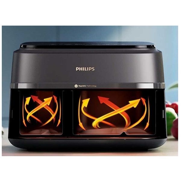 Мультипіч Philips Ovi Dual Basket AirFryer NA352/00 103400 фото