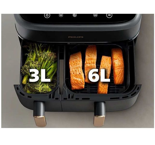 Мультипіч Philips Ovi Dual Basket AirFryer NA352/00 103400 фото